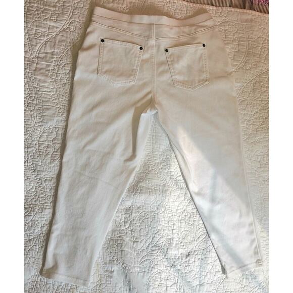 Old Navy White High-Rise Pixie Skinny Pants 18P Petite, Secret-Smooth Pockets - Picture 3 of 8